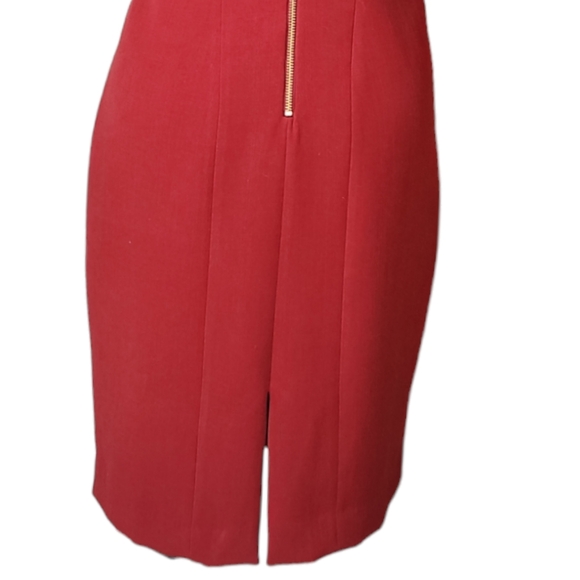 Laura  Orange  Burgundy Sheath Sleeveless  Dress Size 8 - Picture 9 of 17